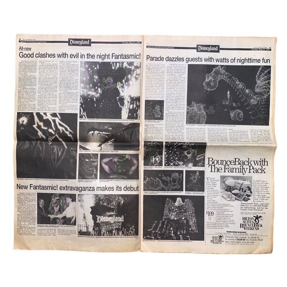 Disneyland Fantasmic Newspaper May 31 1992 Special Advertising Supplement - Picture 3 of 8